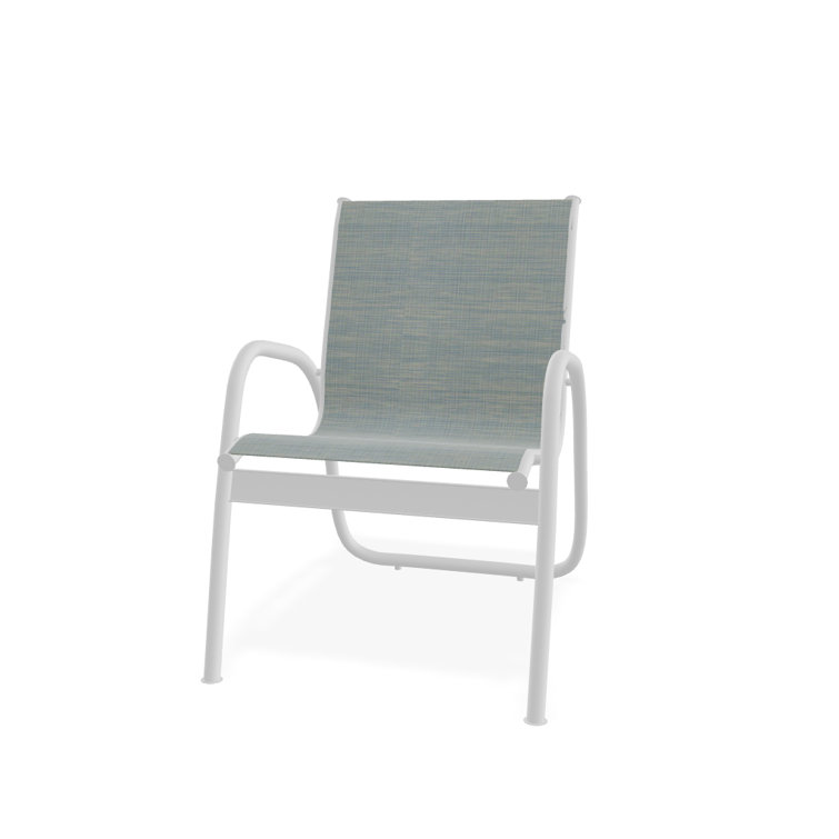 Hampton bay commercial grade aluminum stackable outdoor patio dining online chair in sunbrella sling